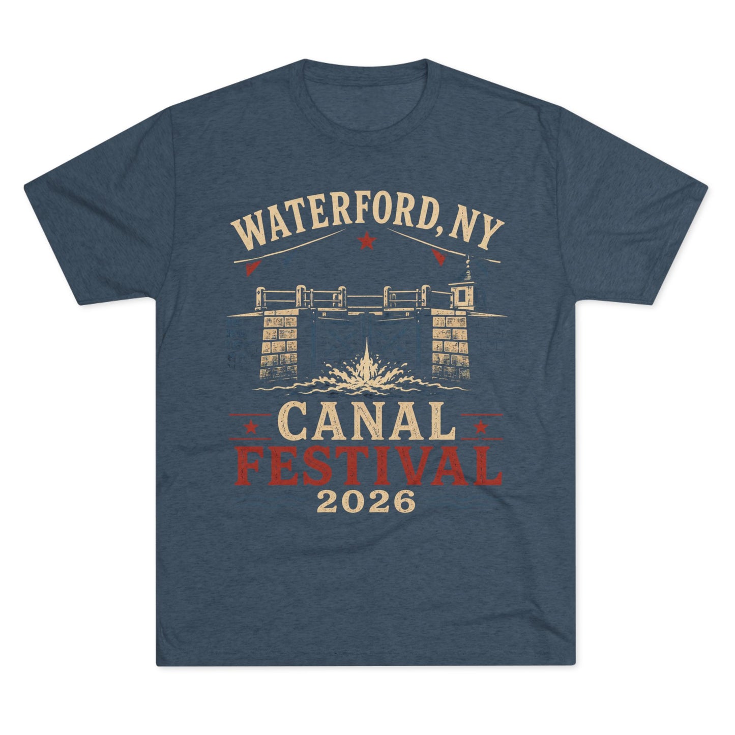 Canal Festival T‑Shirt — Waterford NY 2026 Vintage Canal Lock Tee