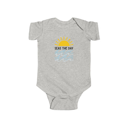 "Seas The Day" Graphic Onesie