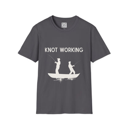 Knot Working Fishing T-Shirt - Punny Tee