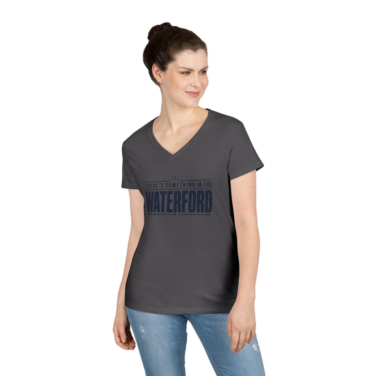 There's Something in the Waterford V-Neck T-Shirt — Women's Local Pride Tee