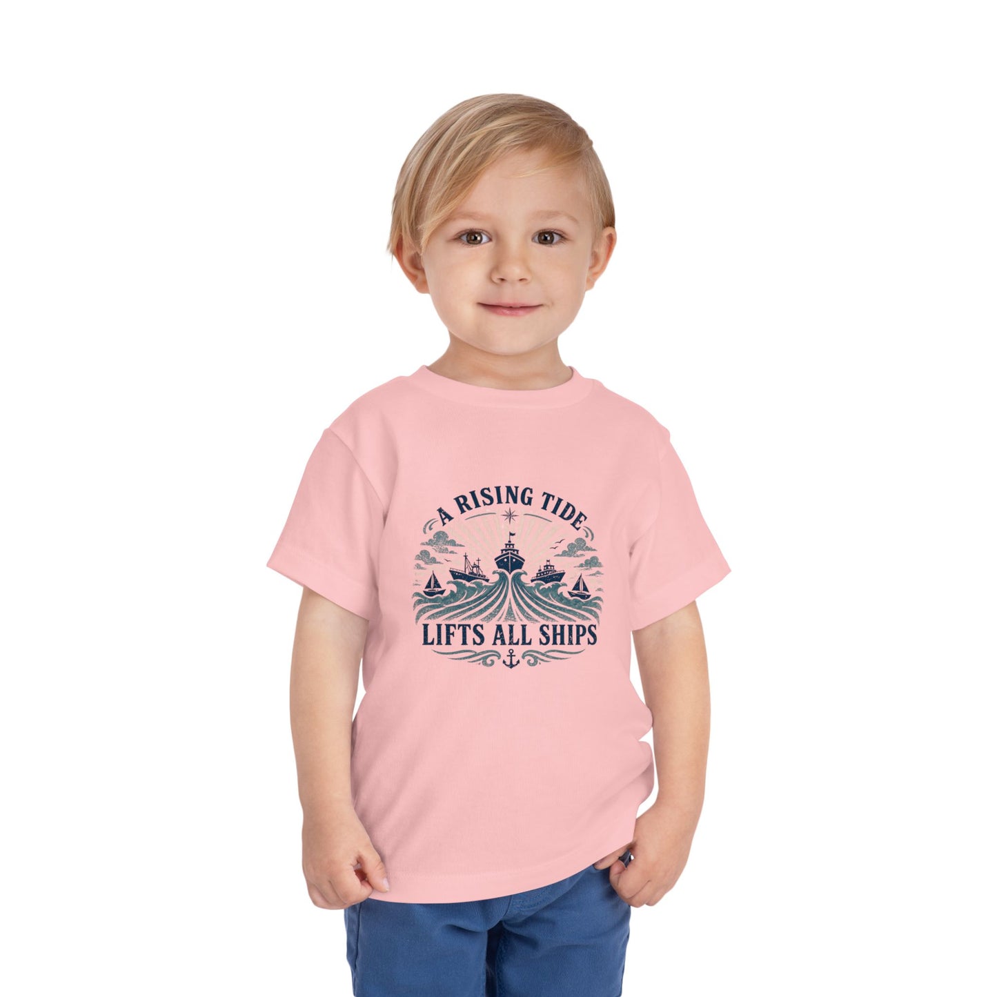 Toddler Graphic Tee — "A Rising Tide Lifts All Ships"