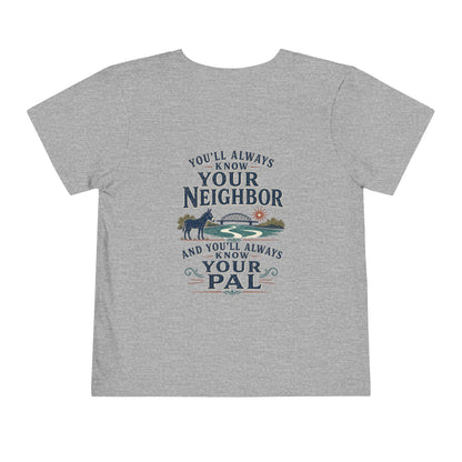 Toddler Tee — "Always Know Your Pal - Waterford"