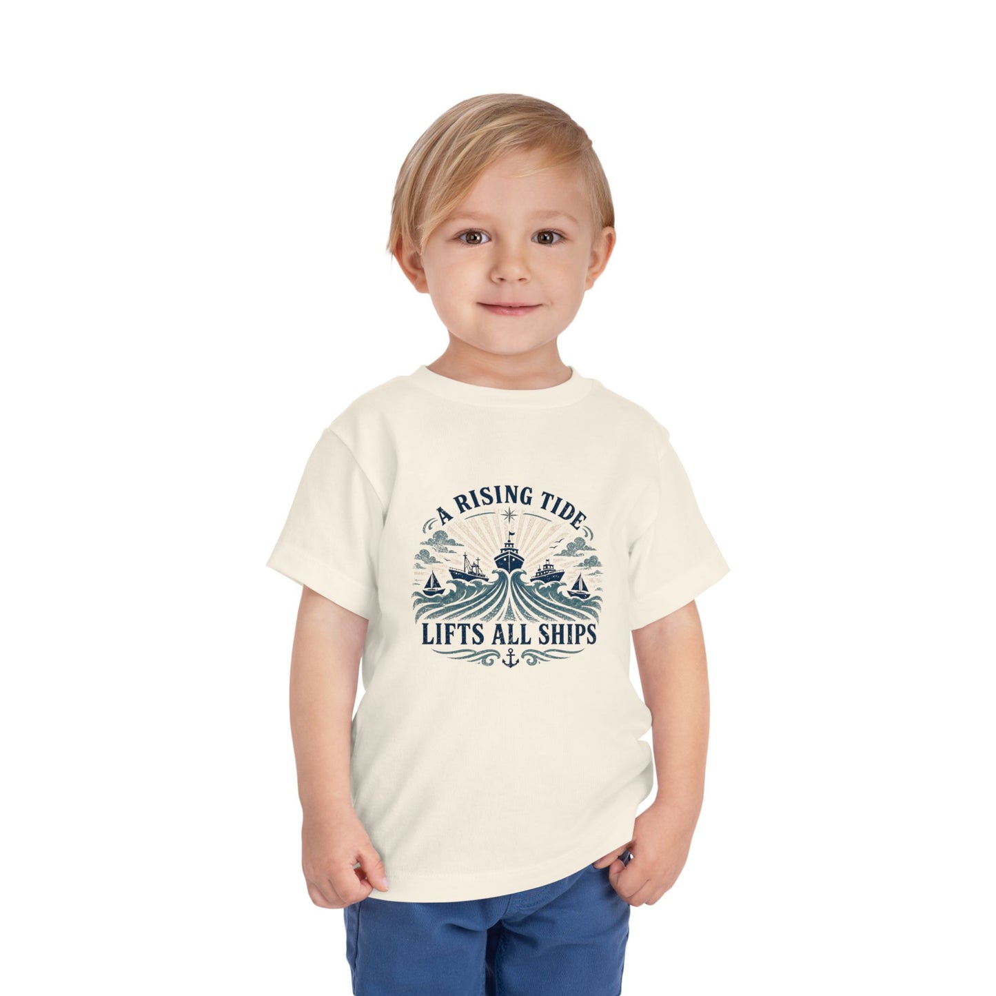 Toddler Graphic Tee — "A Rising Tide Lifts All Ships"