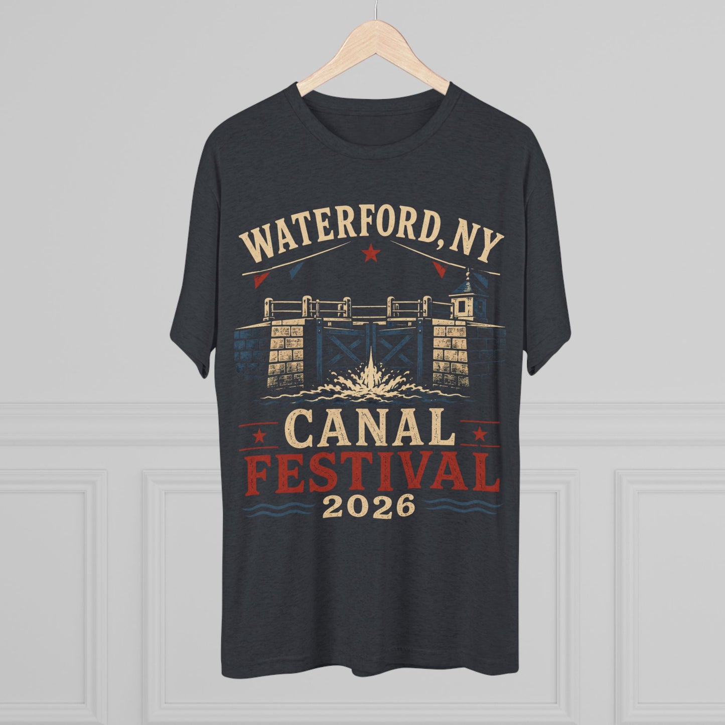 Canal Festival T‑Shirt — Waterford NY 2026 Vintage Canal Lock Tee