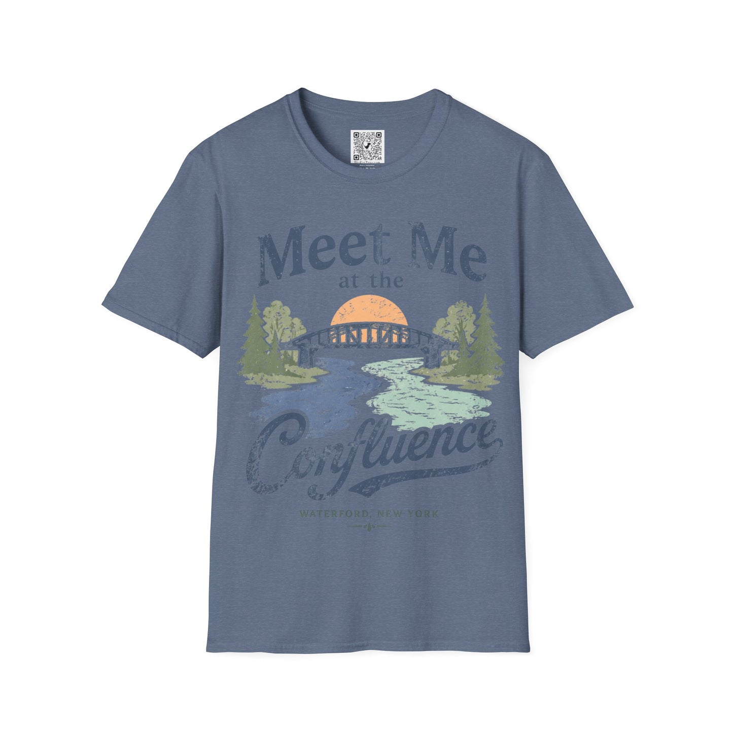 Confluence Graphic T-Shirt — "Meet Me at the Confluence" Waterford, NY Nature Tee