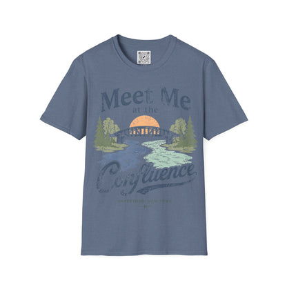 Confluence Graphic T-Shirt — "Meet Me at the Confluence" Waterford, NY Nature Tee
