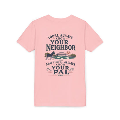 Waterford Youth Tee - 'You'll Always Know Your Neighbor, You'll Always Know Your Pal'
