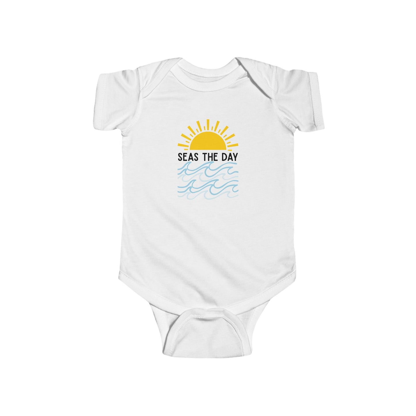 "Seas The Day" Graphic Onesie