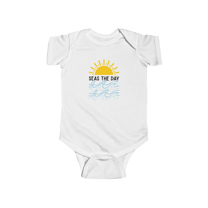 "Seas The Day" Graphic Onesie