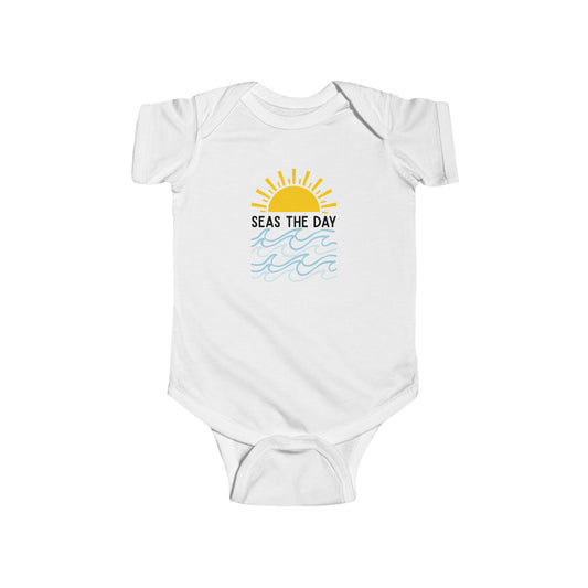 "Seas The Day" Graphic Onesie
