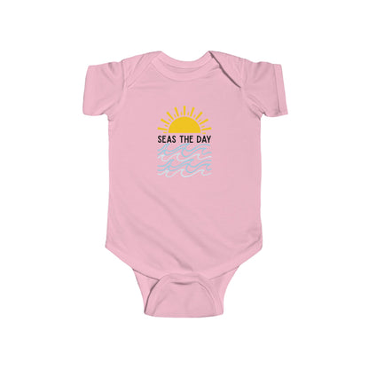 "Seas The Day" Graphic Onesie