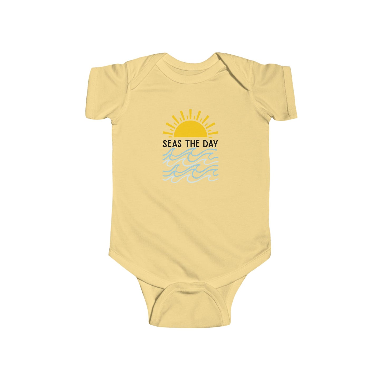 "Seas The Day" Graphic Onesie
