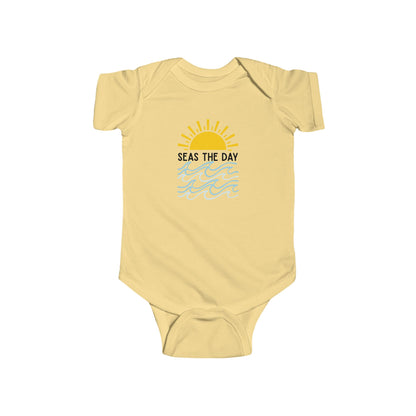 "Seas The Day" Graphic Onesie