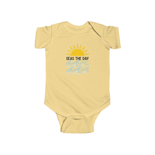 "Seas The Day" Graphic Onesie