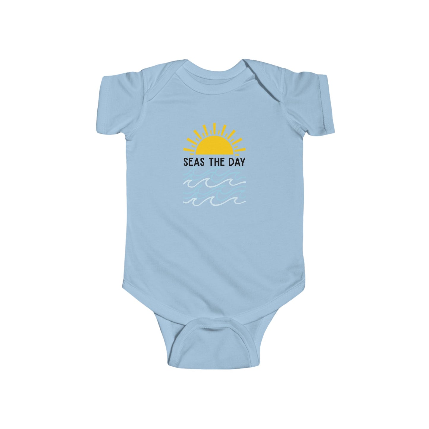 "Seas The Day" Graphic Onesie