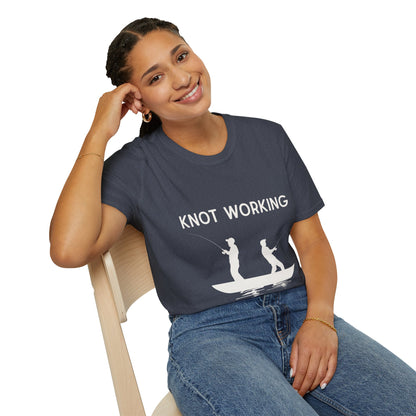 Knot Working Fishing T-Shirt - Punny Tee