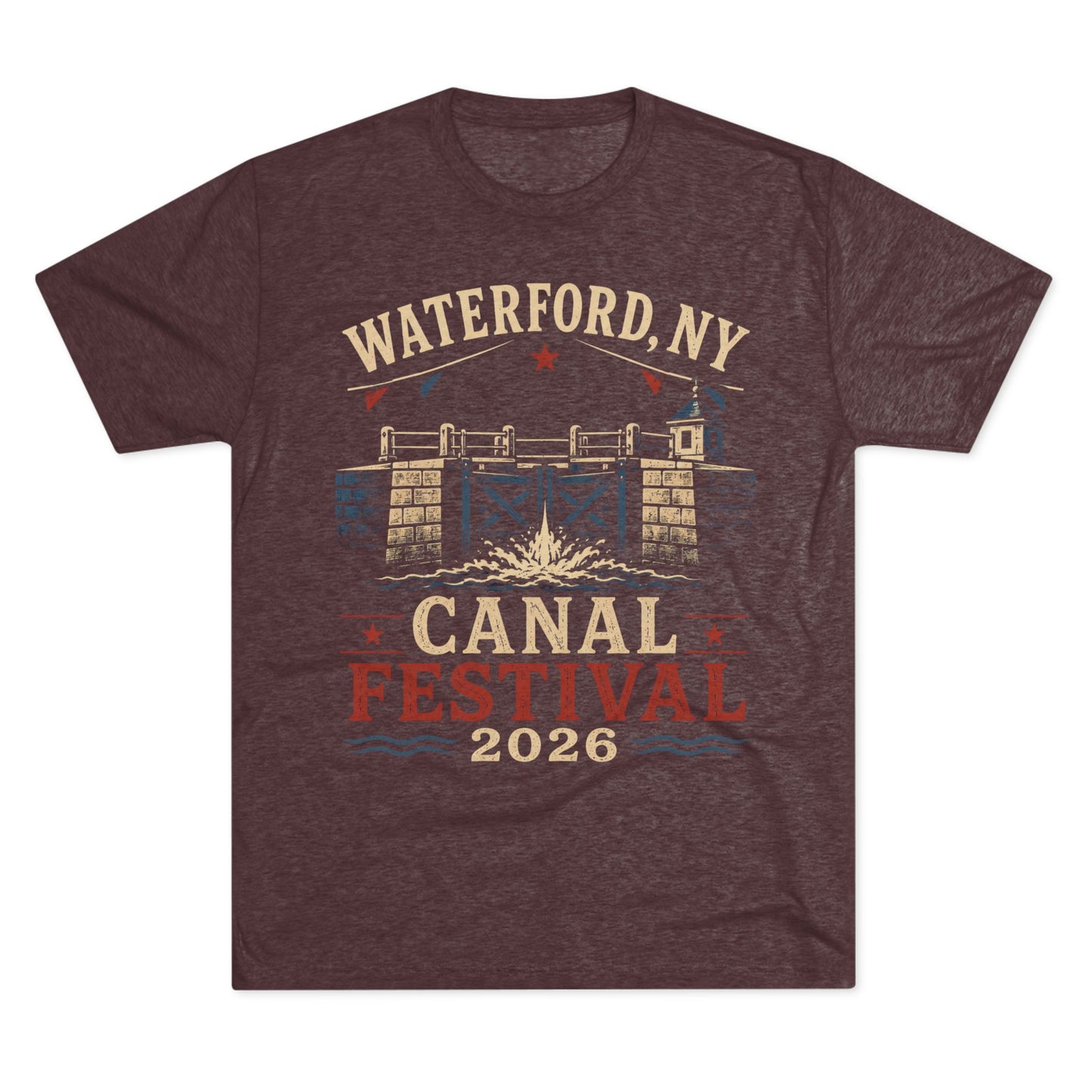 Canal Festival T‑Shirt — Waterford NY 2026 Vintage Canal Lock Tee