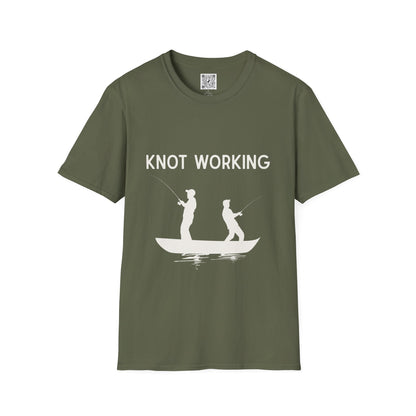 Knot Working Fishing T-Shirt - Punny Tee