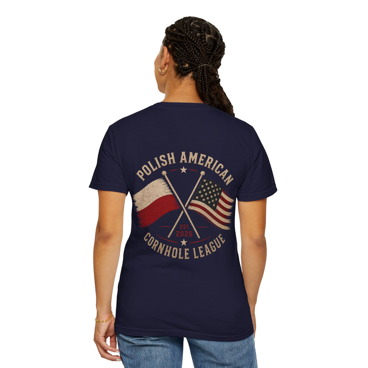 Polish American Cornhole League T-Shirt