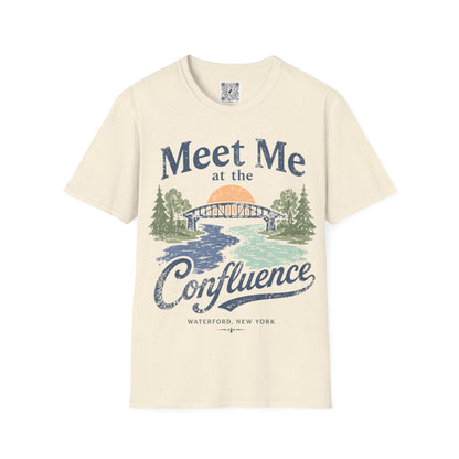 Confluence Graphic T-Shirt — "Meet Me at the Confluence" Waterford, NY Nature Tee