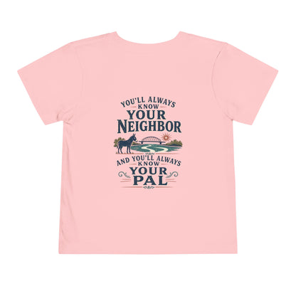 Toddler Tee — "Always Know Your Pal - Waterford"