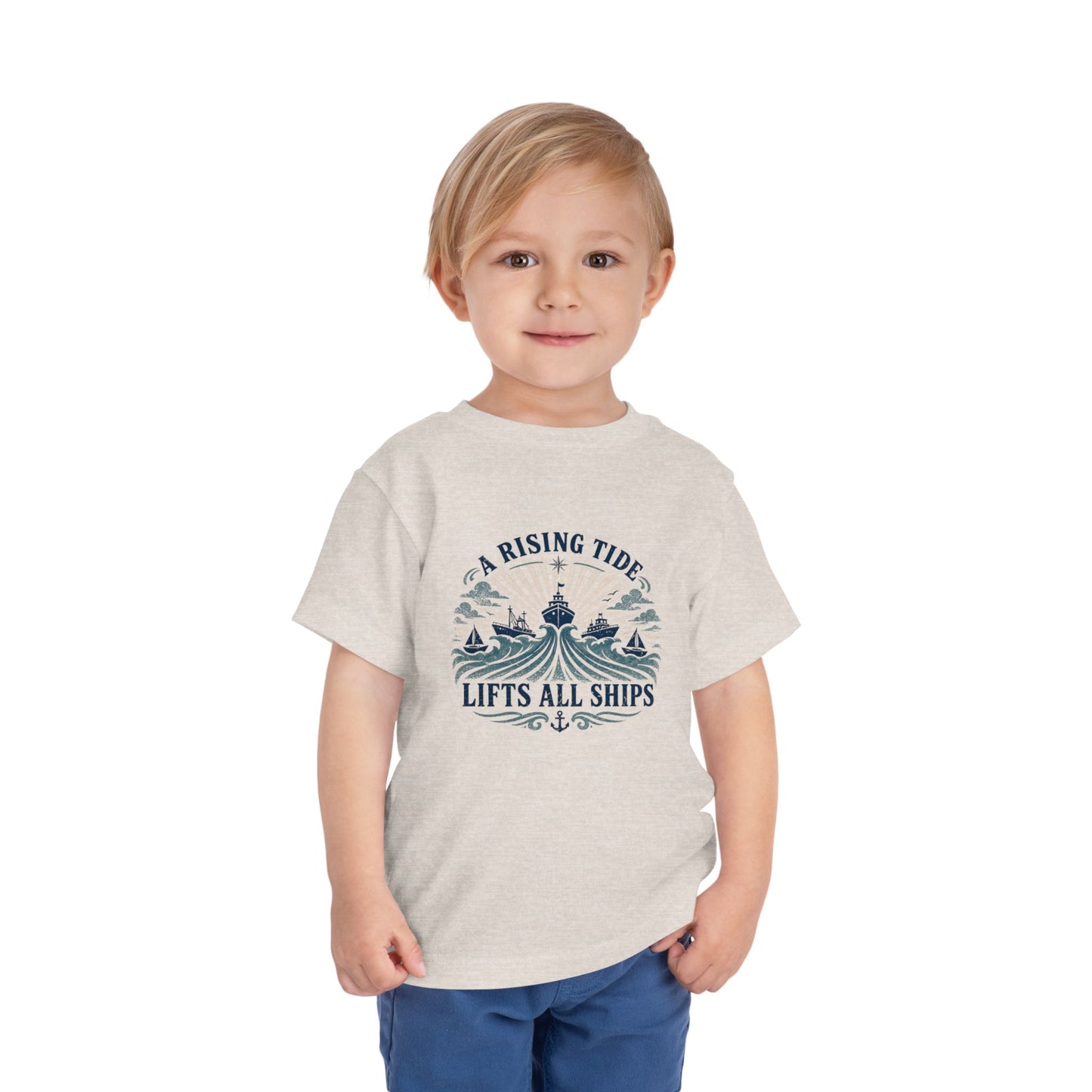 Toddler Graphic Tee — "A Rising Tide Lifts All Ships"