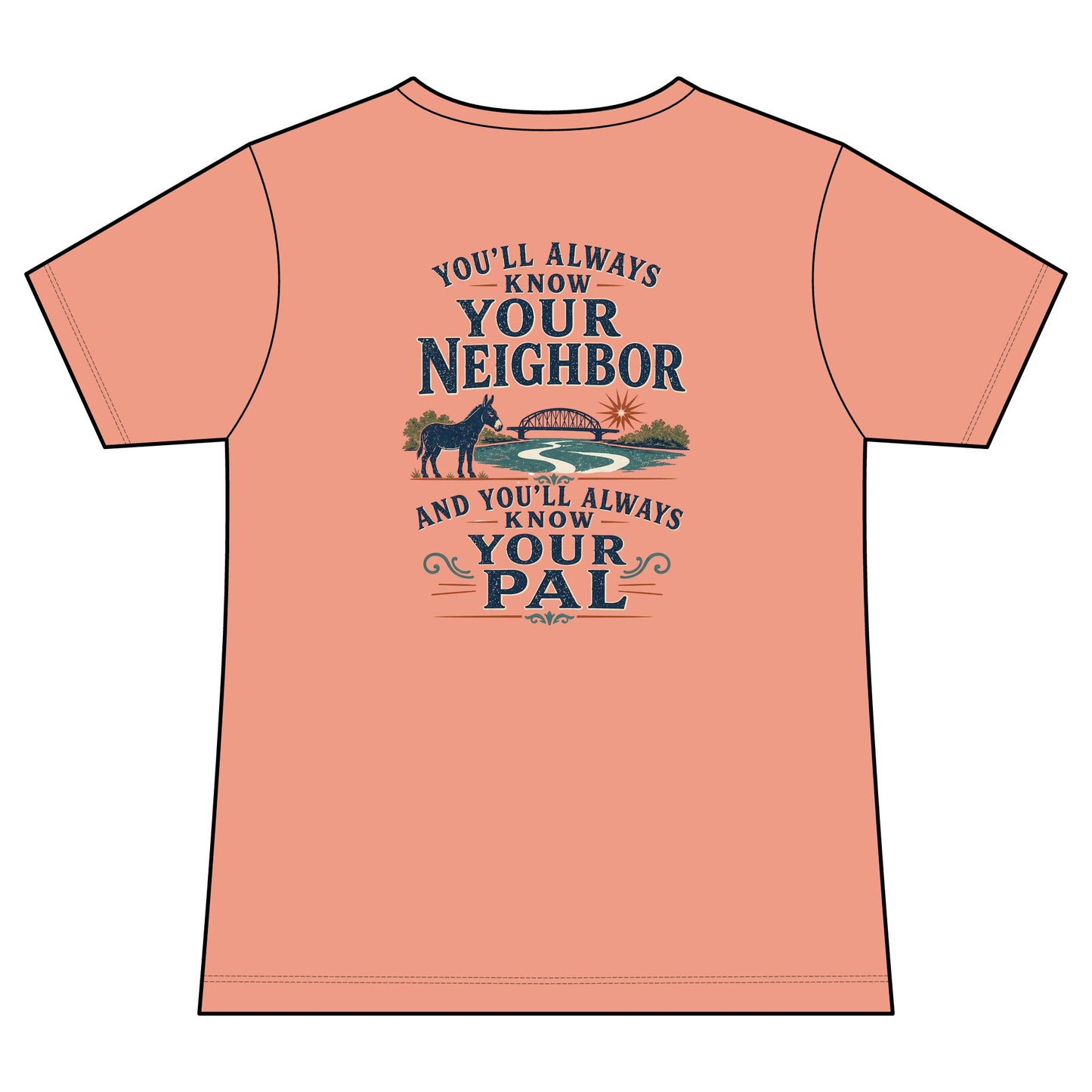 Waterford Erie Canal V-Neck Women's Tee