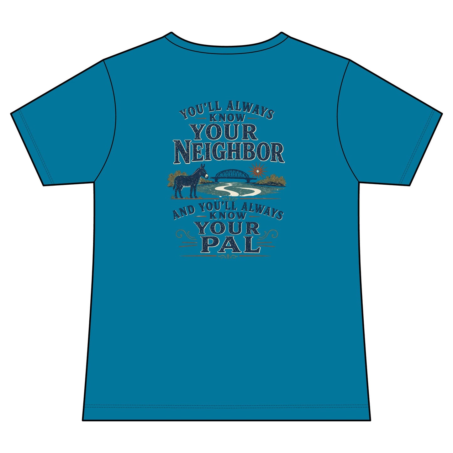 Waterford Erie Canal V-Neck Women's Tee