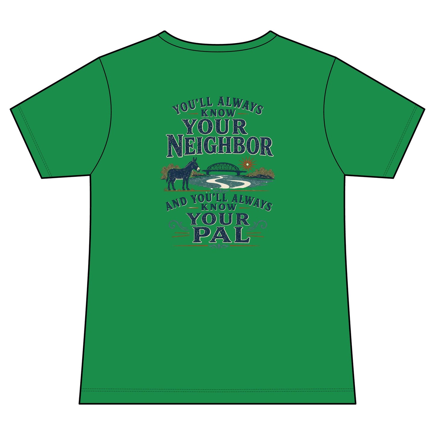 Waterford Erie Canal V-Neck Women's Tee