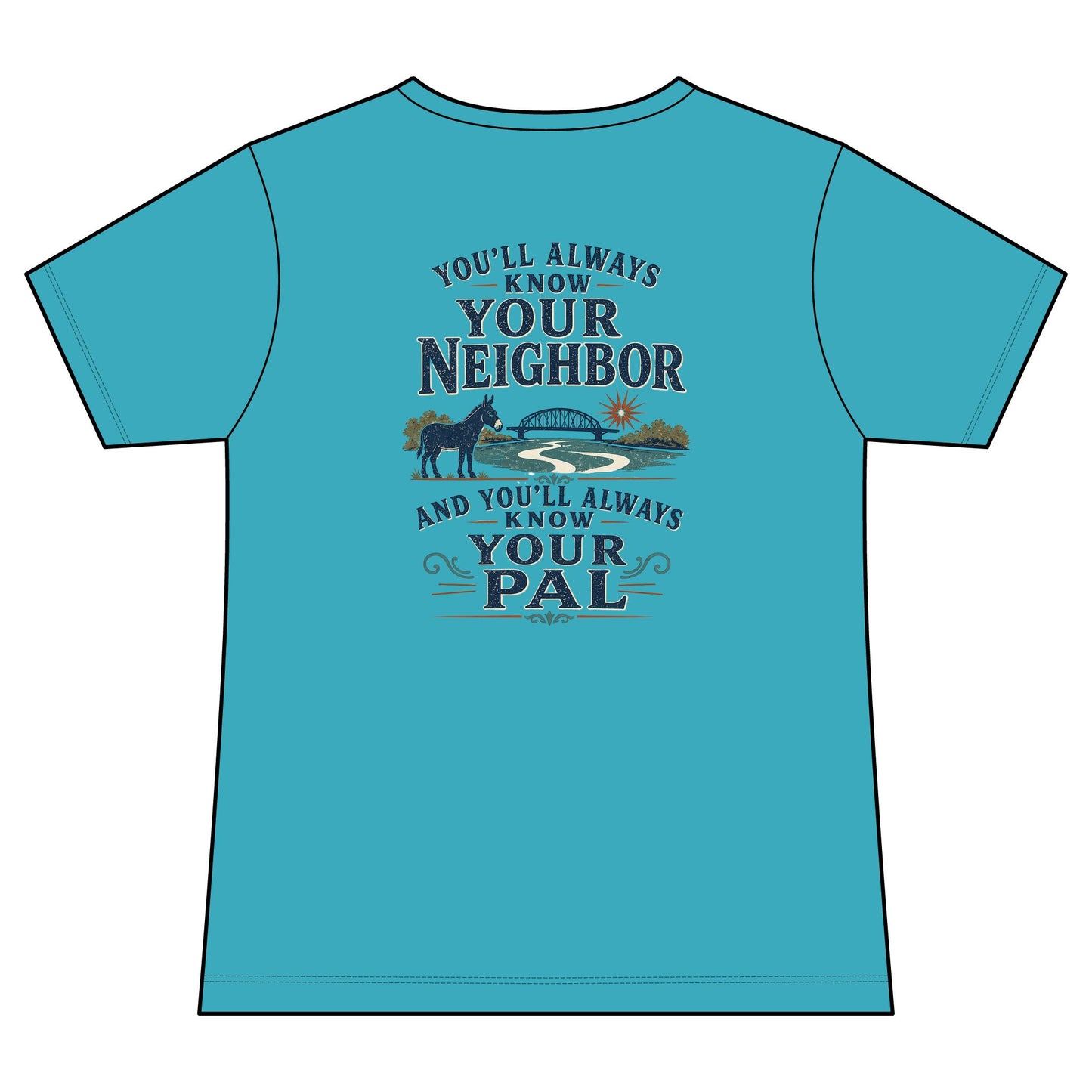 Waterford Erie Canal V-Neck Women's Tee