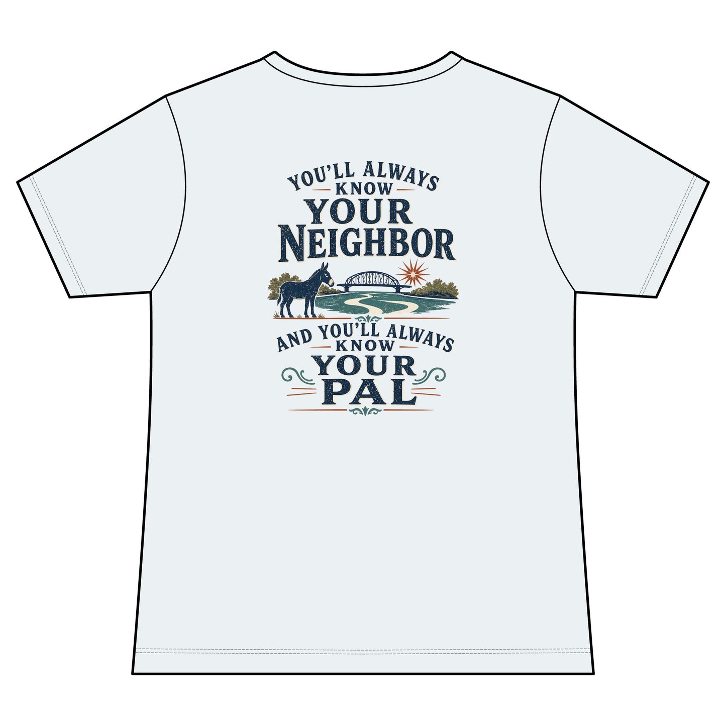 Waterford Erie Canal V-Neck Women's Tee