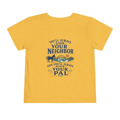 Toddler Tee — "Always Know Your Pal - Waterford"