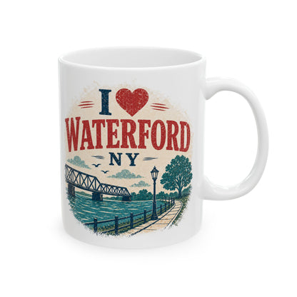 Ceramic Mug – "I love Waterford, NY" 11oz/15oz