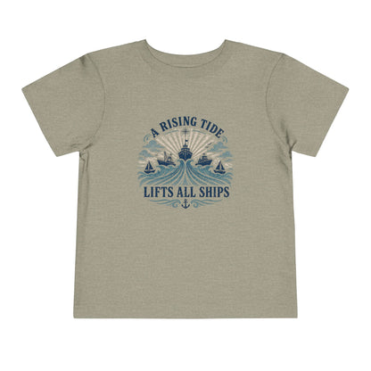 Toddler Graphic Tee — "A Rising Tide Lifts All Ships"