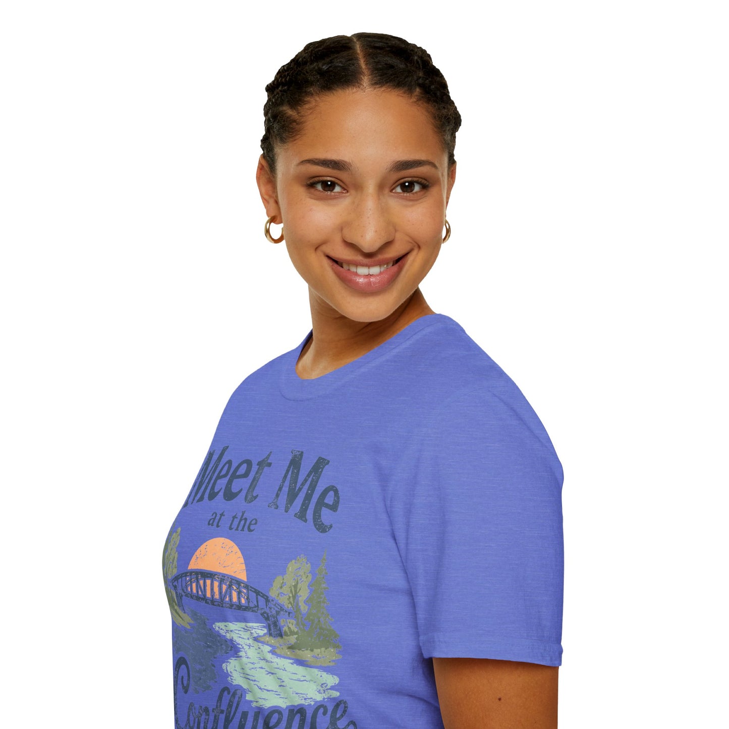 Confluence Graphic T-Shirt — "Meet Me at the Confluence" Waterford, NY Nature Tee