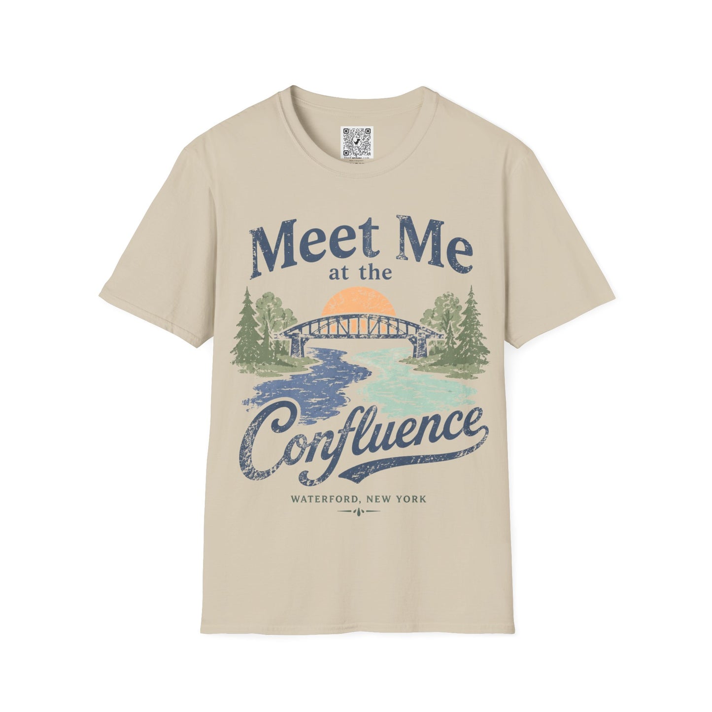 Confluence Graphic T-Shirt — "Meet Me at the Confluence" Waterford, NY Nature Tee