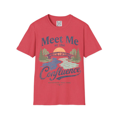 Confluence Graphic T-Shirt — "Meet Me at the Confluence" Waterford, NY Nature Tee
