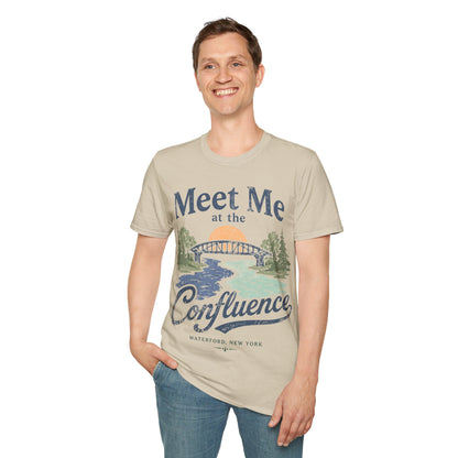 Confluence Graphic T-Shirt — "Meet Me at the Confluence" Waterford, NY Nature Tee