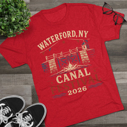 Canal Festival T‑Shirt — Waterford NY 2026 Vintage Canal Lock Tee