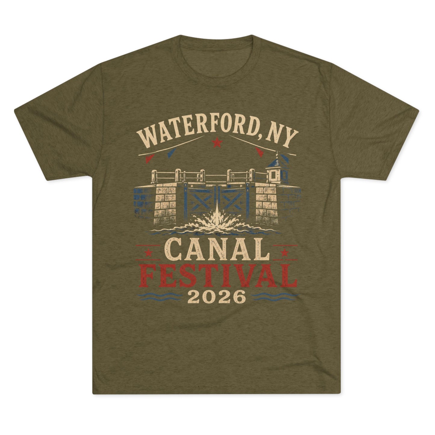 Canal Festival T‑Shirt — Waterford NY 2026 Vintage Canal Lock Tee
