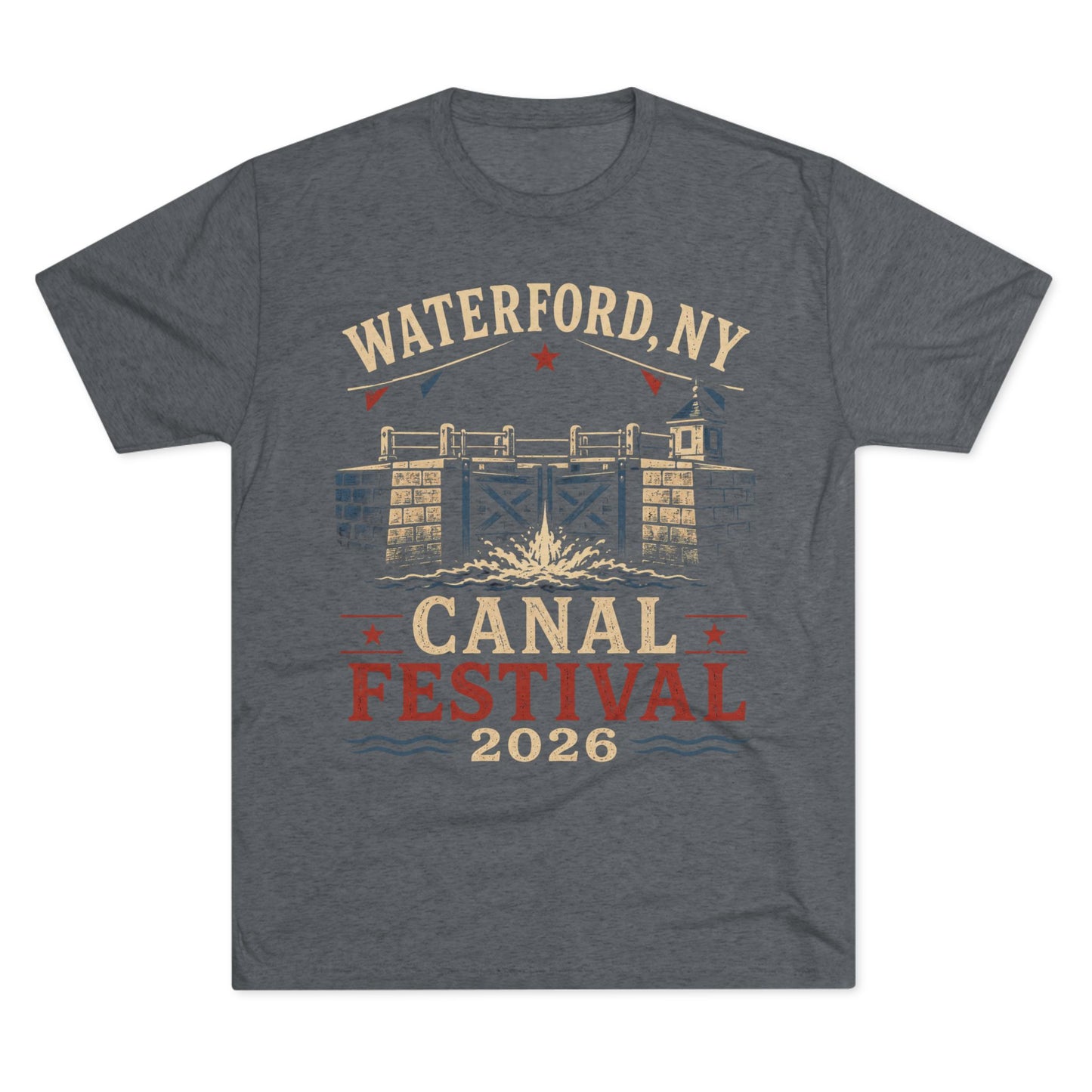 Canal Festival T‑Shirt — Waterford NY 2026 Vintage Canal Lock Tee