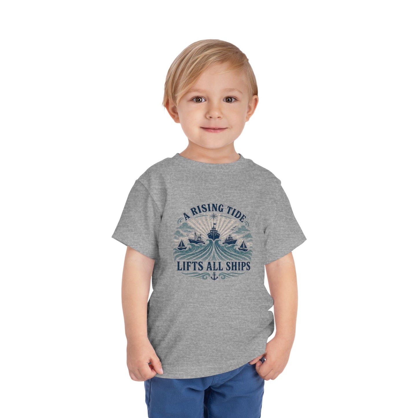 Toddler Graphic Tee — "A Rising Tide Lifts All Ships"