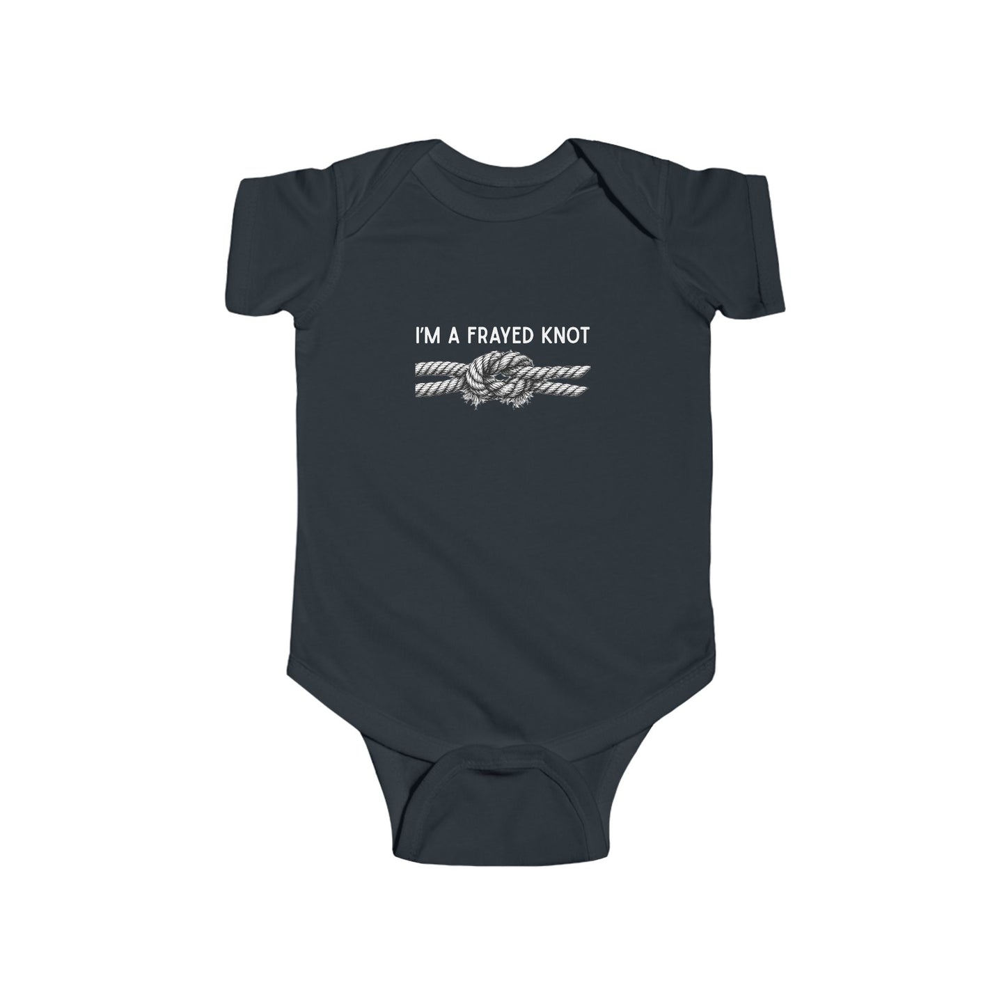 "I'm A Frayed Knot" Graphic Onesie