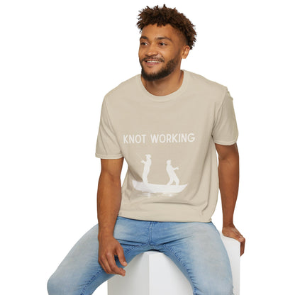 Knot Working Fishing T-Shirt - Punny Tee